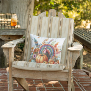 Outdoor Boho Turkey Outdoor Pillow