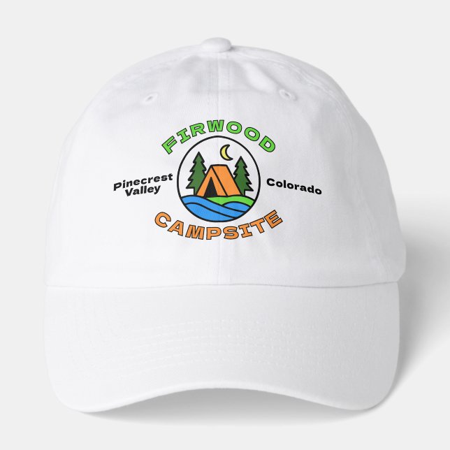 Outdoor Camp Logo Badge  Hat (Front)
