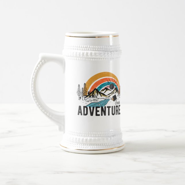 Outdoor/Camping Beer Mug for Adventure Lovers (Left)