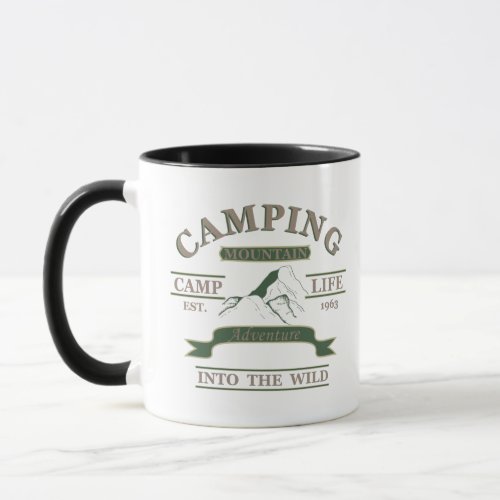 Outdoor camping camper life mug
