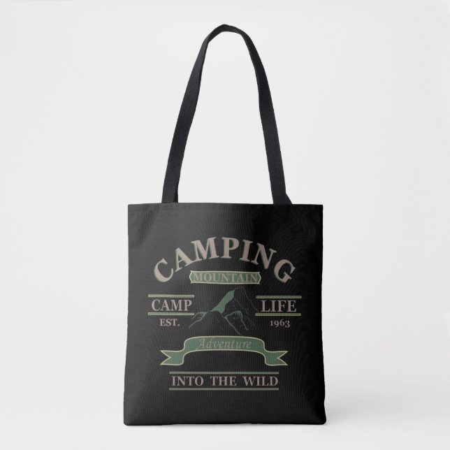 Outdoor camping camper life tote bag (Front)