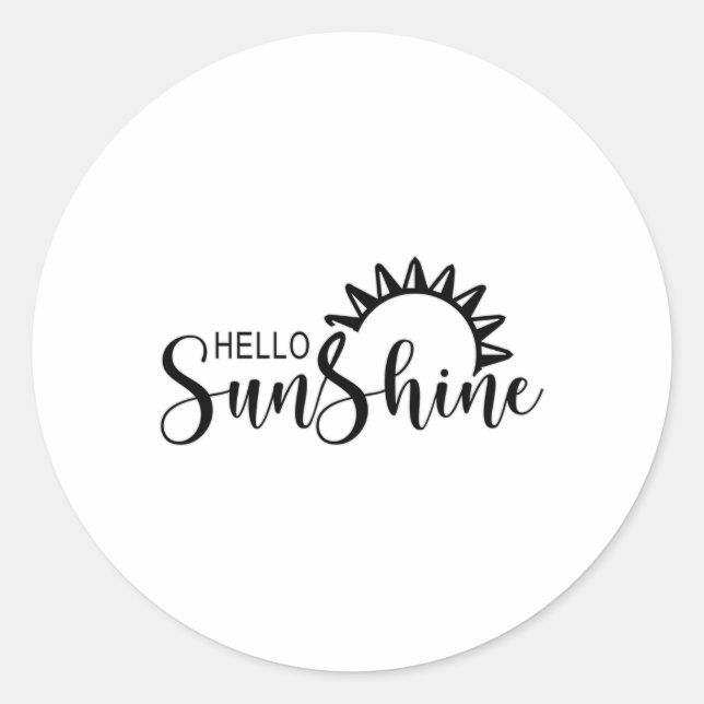 Outdoor Camping Nature Hiking Mountains Gift Idea Classic Round Sticker (Front)