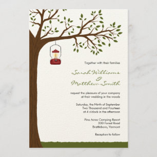 Outdoor Camping Wedding Invitations
