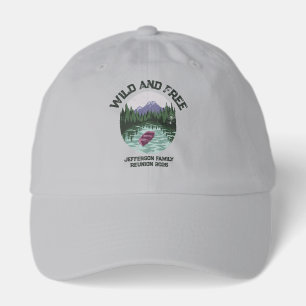 Outdoor Camping Wild and Free Custom Reunion Hat