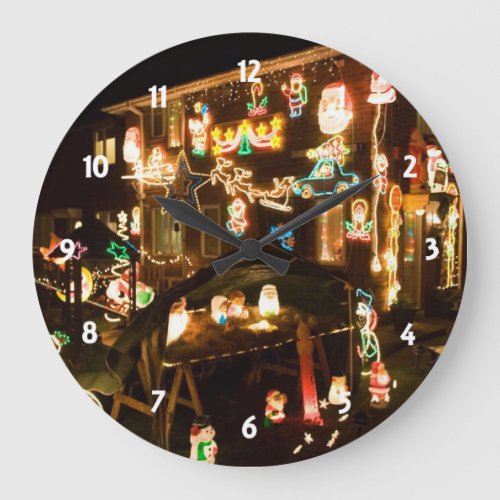 Outdoor Christmas Decorations Large Clock