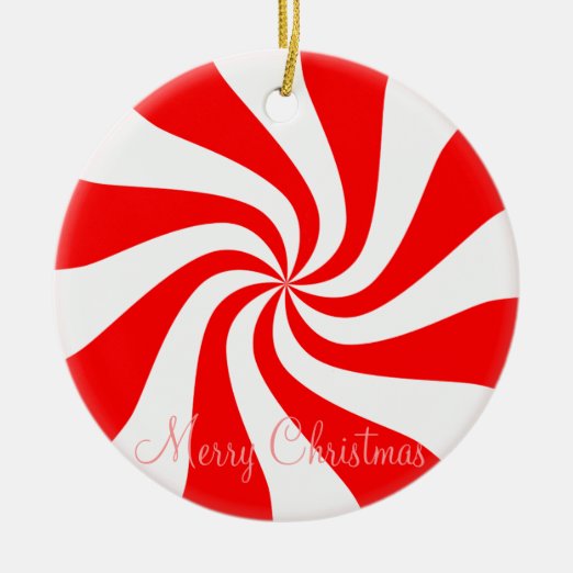 Red And White Candy Ornaments & Keepsake Ornaments | Zazzle