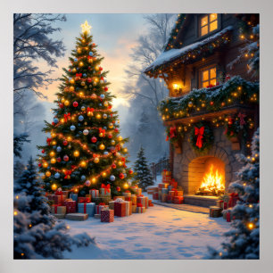 Outdoor Christmas Poster