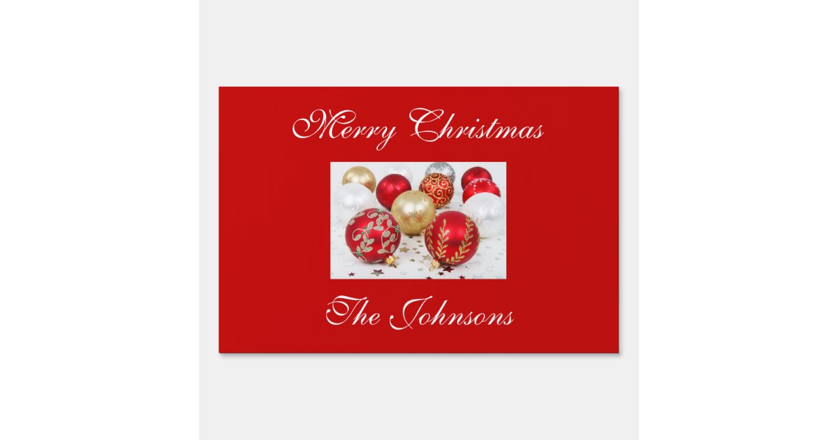 Outdoor Christmas Signs With Decorations Zazzle Com