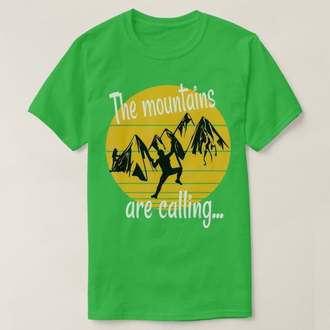 Outdoor Clothing Mountain Climb Rugged T-Shirt (Design Front)