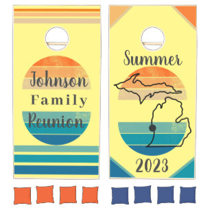 Outdoor cornhole game, editable. cornhole set