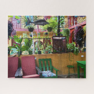 Outdoor Courtyard Café Jigsaw Puzzle