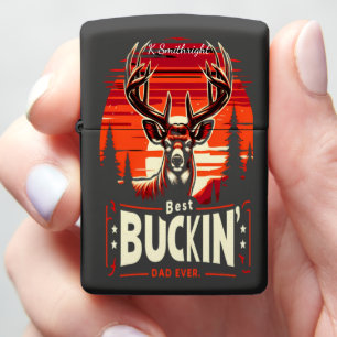 Outdoor Dad Buck Art Zippo Lighter