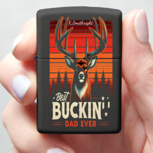 Outdoor Dad Buck Art Zippo Lighter