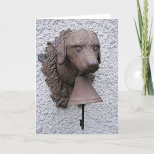 Outdoor Dog Bell Chinese Astrology Dog Sign Card