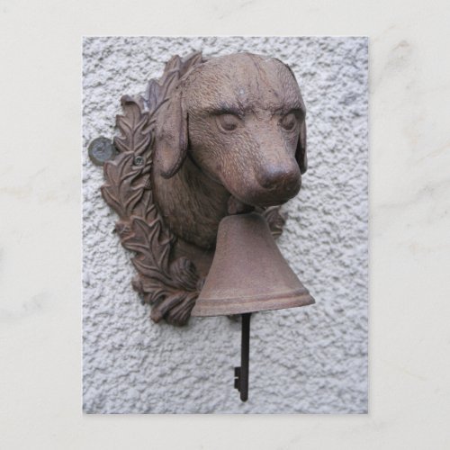 Outdoor Dog Bell for Year of the Dog postcard