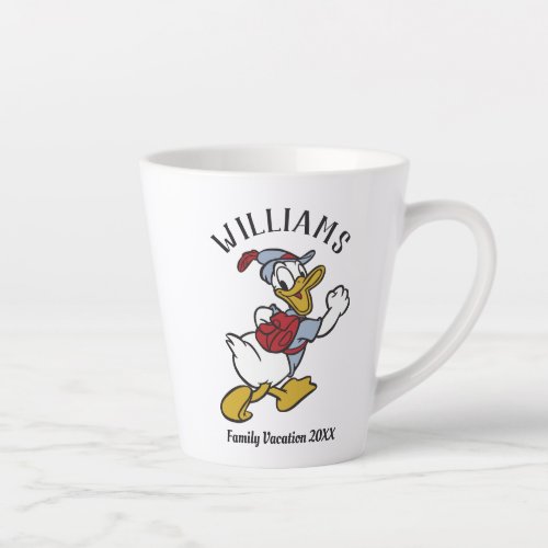 Outdoor Donald Duck  Family Vacation Latte Mug