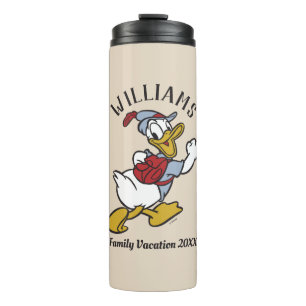 Outdoor Donald Duck Family Vacation Thermal Tumbler