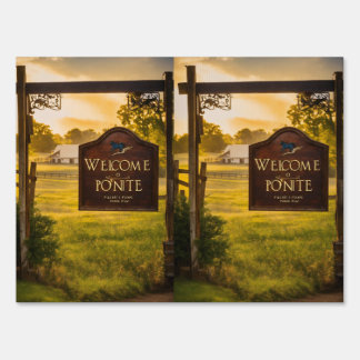 Outdoor Elegance: Custom Yard Sign Collection