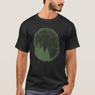 Outdoor Fashion Style Dark Green Gorpcore T-Shirt