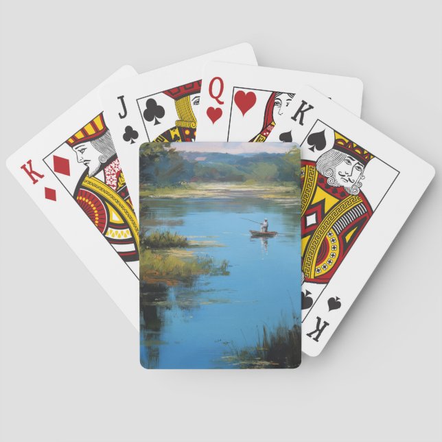 Outdoor Fishing Poker Cards (Back)