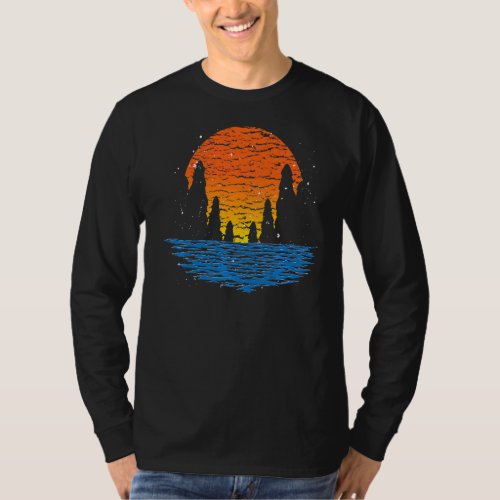 Outdoor Forest Nature  Wildlife Sunset Nature T_Shirt