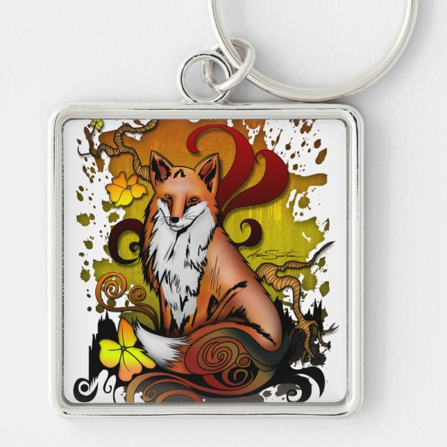 Outdoor Fox Keychain (Front)