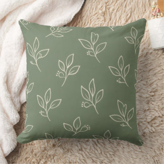 Outdoor Garden Cushion | Sage Green Patio Pillow