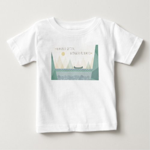 Outdoor Geo I  Wander Often Wonder Often Baby T_Shirt