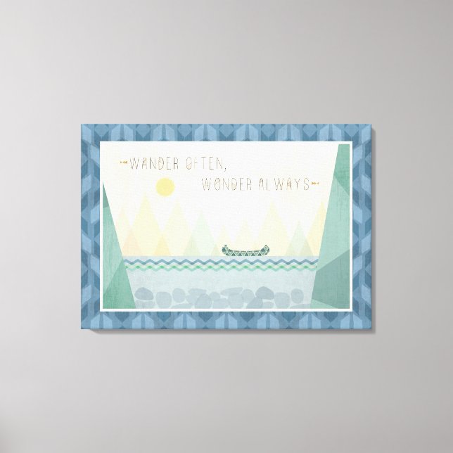 Outdoor Geo I | Wander Often, Wonder Often Canvas Print (Front)