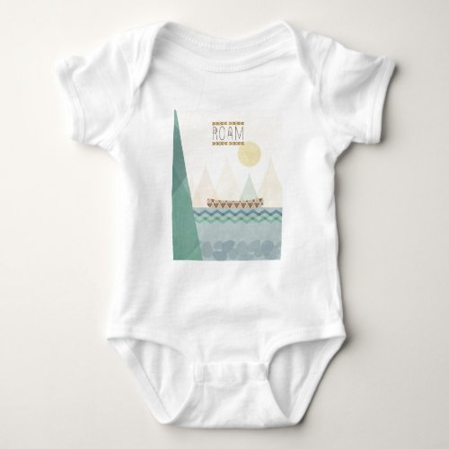 Outdoor Geo II  Roam Baby Bodysuit