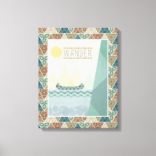 Outdoor Geo III  Wander Canvas Print