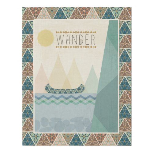 Outdoor Geo III  Wander Faux Canvas Print