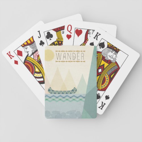 Outdoor Geo III  Wander Poker Cards