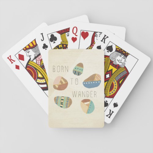 Outdoor Geo IX  Born to Wander Playing Cards