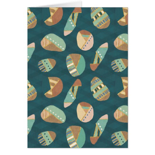 Outdoor Geo Step | Blue Pattern Cards (Front)