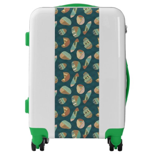 Outdoor Geo Step  Blue Pattern Luggage