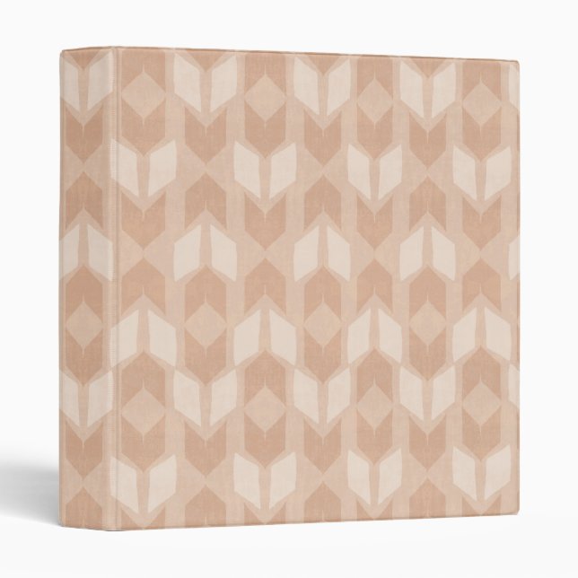 Outdoor Geo Step | Coral Arrow Pattern Binder (Front/Spine)