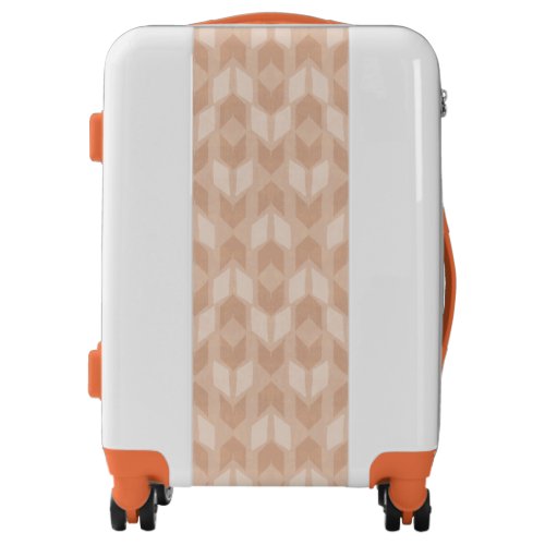 Outdoor Geo Step  Coral Arrow Pattern Luggage