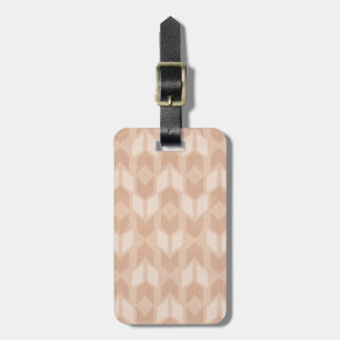 Outdoor Geo Step Coral Arrow Pattern Luggage Tag