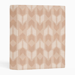 Outdoor Geo Step Coral Arrow Pattern Mini Binder