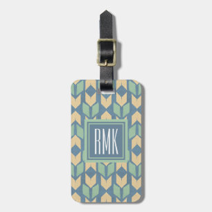 Outdoor Geo Step Geometric Arrow Pattern Luggage Tag
