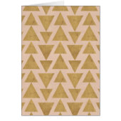 Outdoor Geo Step | Gold & Coral Geometric Pattern (Front)