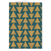 Outdoor Geo Step | Gold & Dark Teal Pattern (Front)