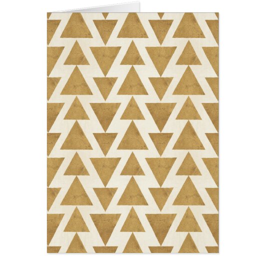 Outdoor Geo Step | Gold Geometric Pattern Cards (Front)