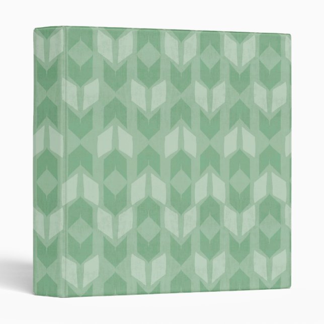 Outdoor Geo Step | Green Arrow Pattern Binder (Front/Spine)