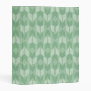 Outdoor Geo Step Green Arrow Pattern Mini Binder