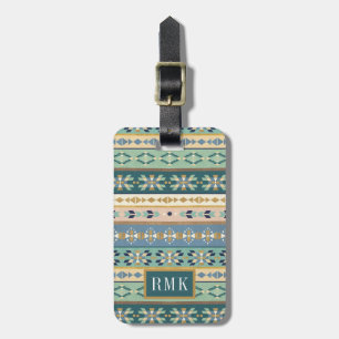 Outdoor Geo Step Indian Pattern Luggage Tag