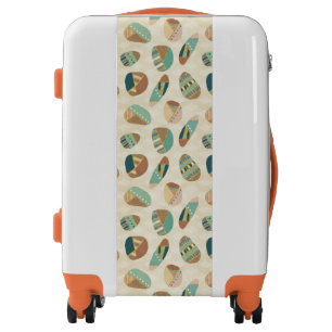 Outdoor Geo Step    Teal Pattern Luggage