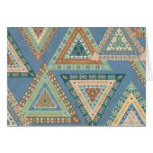 Outdoor Geo X | Blue Tribal Indian Pattern (Front Horizontal)