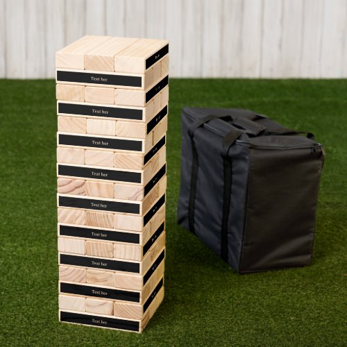 Outdoor Giant Topple Tower Game